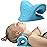 Neck Stretcher Cervical Traction, Neck and Shoulder Relaxer for Pain Relief, Ergonomic Neck Pillow, Neck Hump Corrector, Cervical Spine Alignment, Neck Curve Corrector (Light Blue)