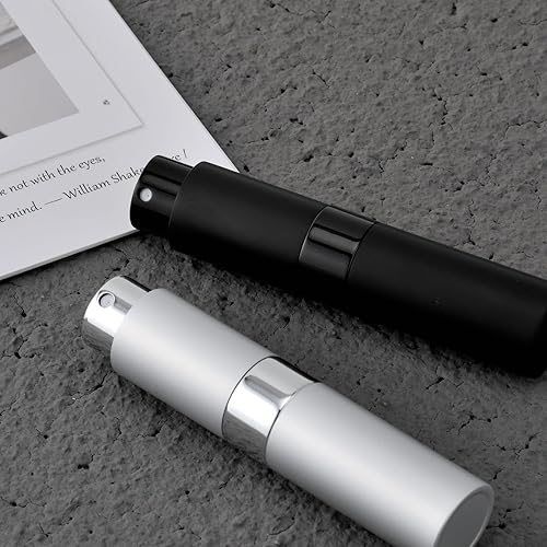 Miniatura 6 de 2 botellas de atomizador de perfume portátiles de 0.3 fl oz, botella de spray vacía recargable con 3 tipos de herramientas de recarga, botellas de