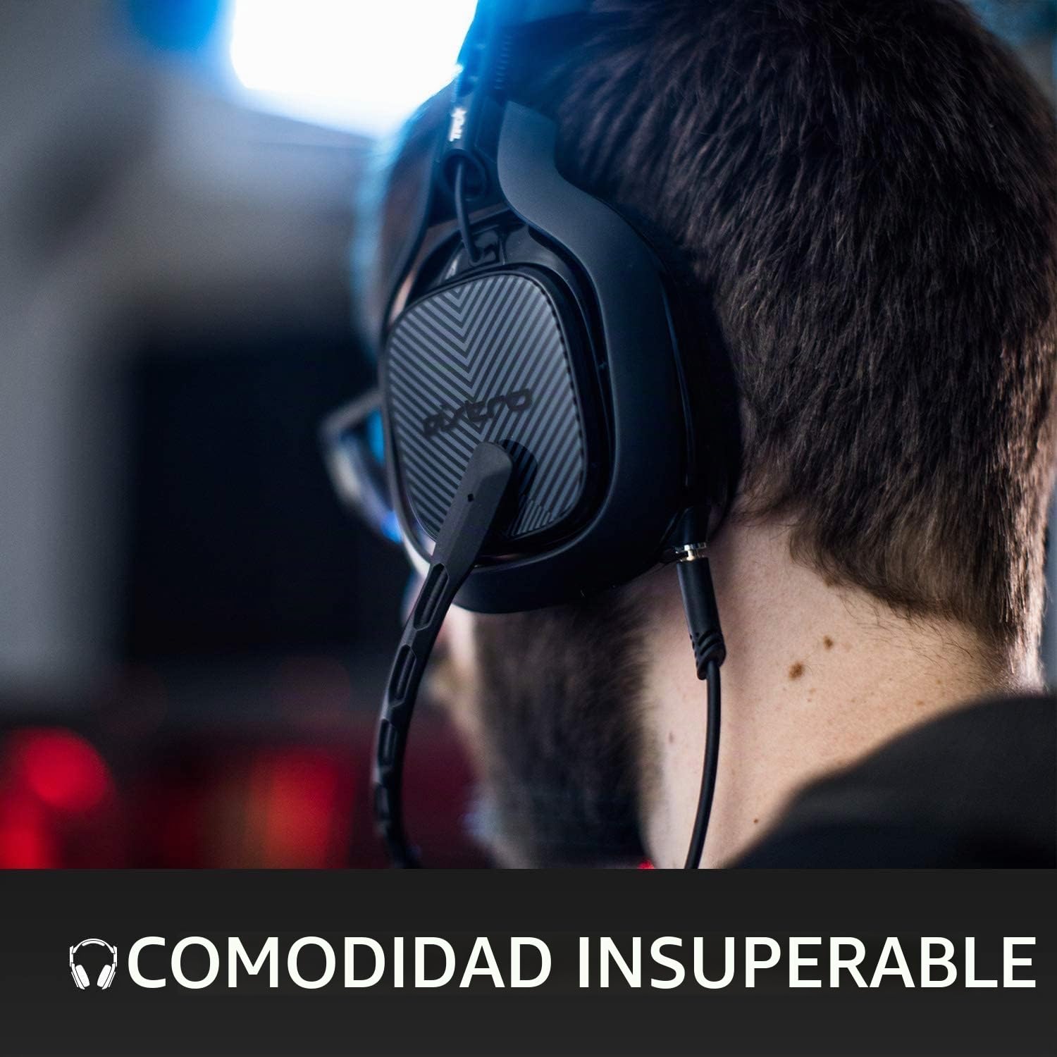 ASTRO Gaming A40 TR-X Auriculares alámbricos | 4ta gen, Audio V2, Dolby ATMOS, 3.5 mm, micro intercambiable, Xbox X|S/One, PS5, PS4, PC, Switch - Rojo/Azul