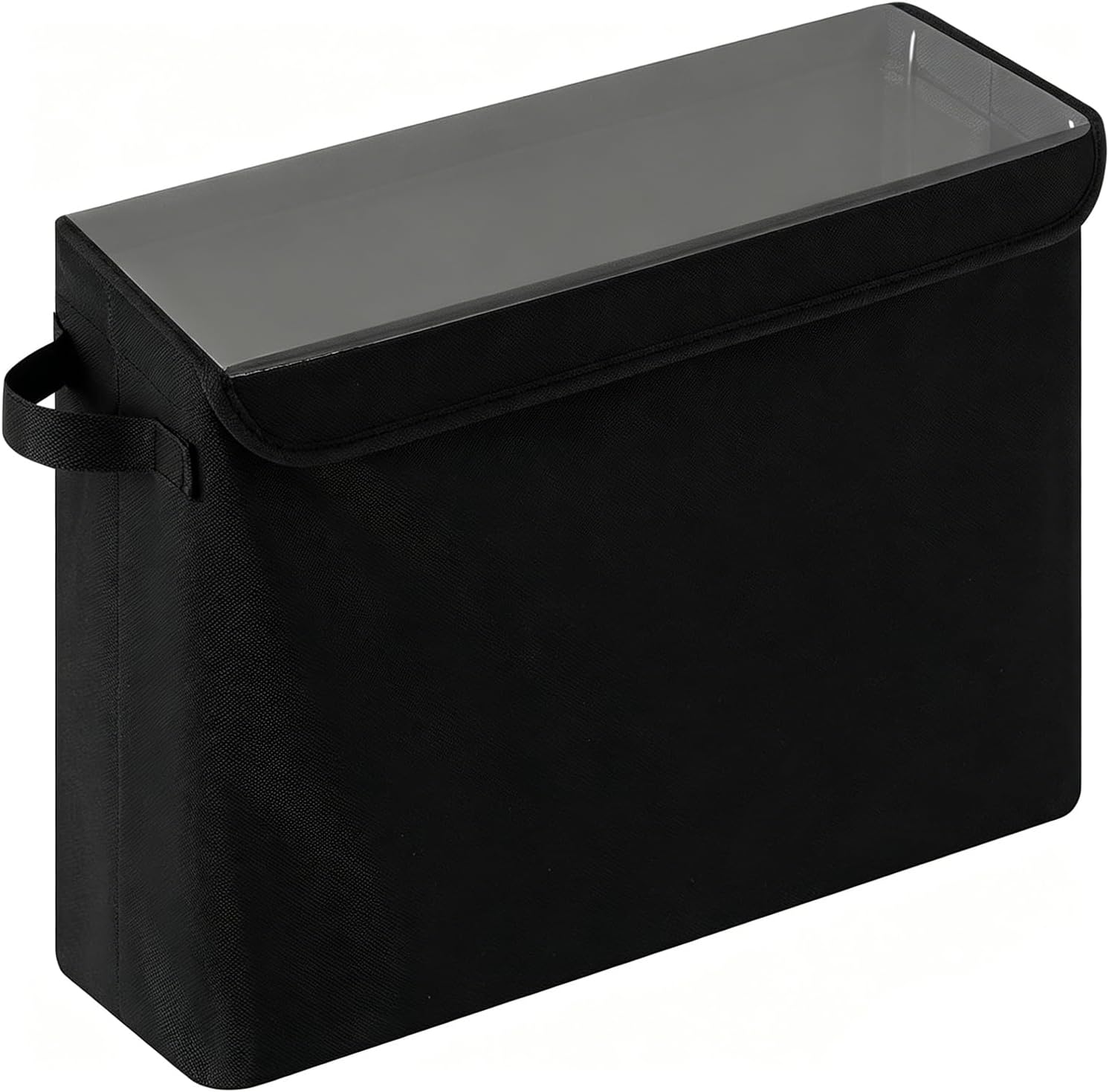 Space Saving Toilet Papers Storage Basket with Clear PVC Lid