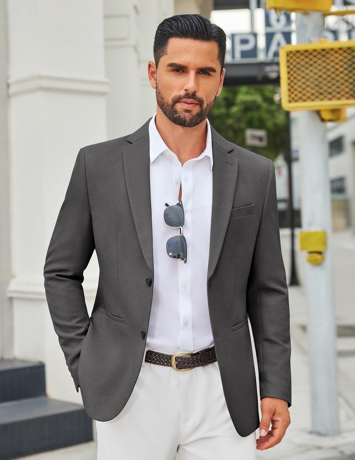 COOFANDY Men's Casual Blazer Slim Fit Two Buttons Sport Coat Lightweight Suit Jacket - Image 7