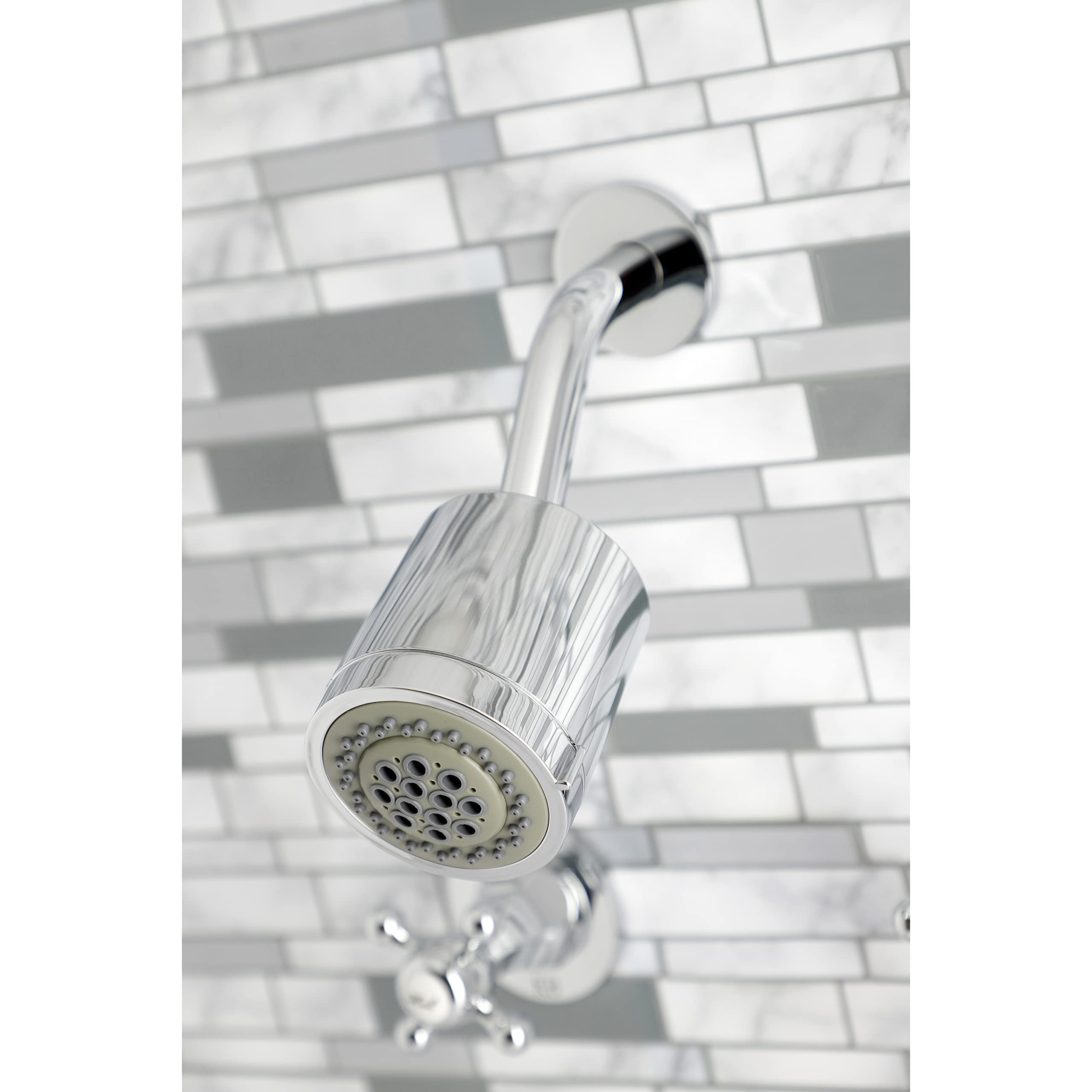 Kingston Brass KBX8141BX Metropolitan Wannen-Armatur – Zwei Griffe, Poliertes Chrom