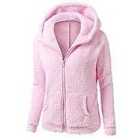 Algopix Similar Product 19 - gbyLJF Womens Fuzzy Fleece Hoodie Full