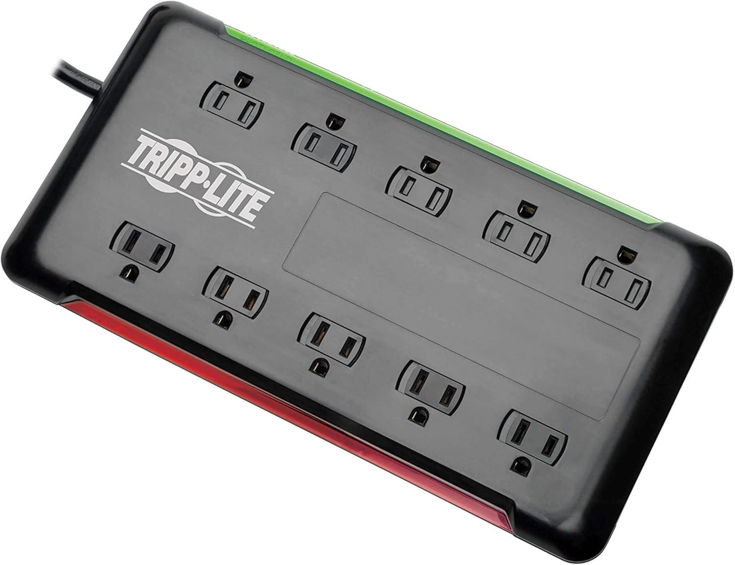 Tripp Lite 10-Outlet Surge Protector Power Strip 6ft Cord 2880 Joules Black $100K Insurance (TLP1006B)