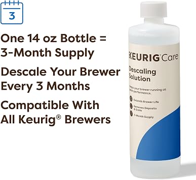 Keurig Brewer Cleanse Kit For Brewer Descaling and MaintenanceIncludes Descaling Solution & Rinse Pods, Compatible with Keurig Classic/1.0 & 2.0 K-Cup Pod Coffee Makers, 5 Count