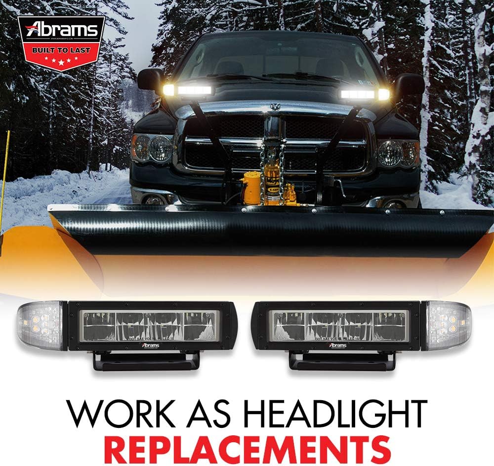 Review Abrams Snow Plow Lights [Heated Lens] Anti Freeze/Anti Icing