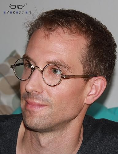 Miniatura 2 de Eyekepper Gafas de lectura redondas un poco más grandes que vintage profesor lectores ovalados (negro)