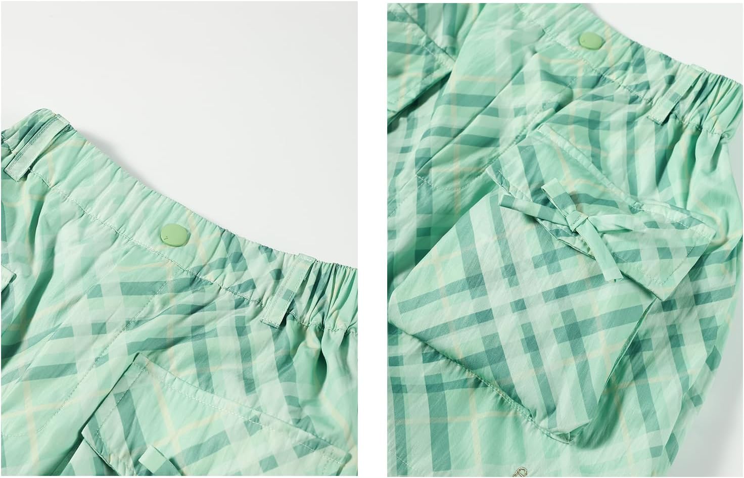 Girls Plaid Skirt Casual with Pockets Lining Elastic Waist A-line Kids Teens Skirt Summer 3'7"–5'5" - Image 6