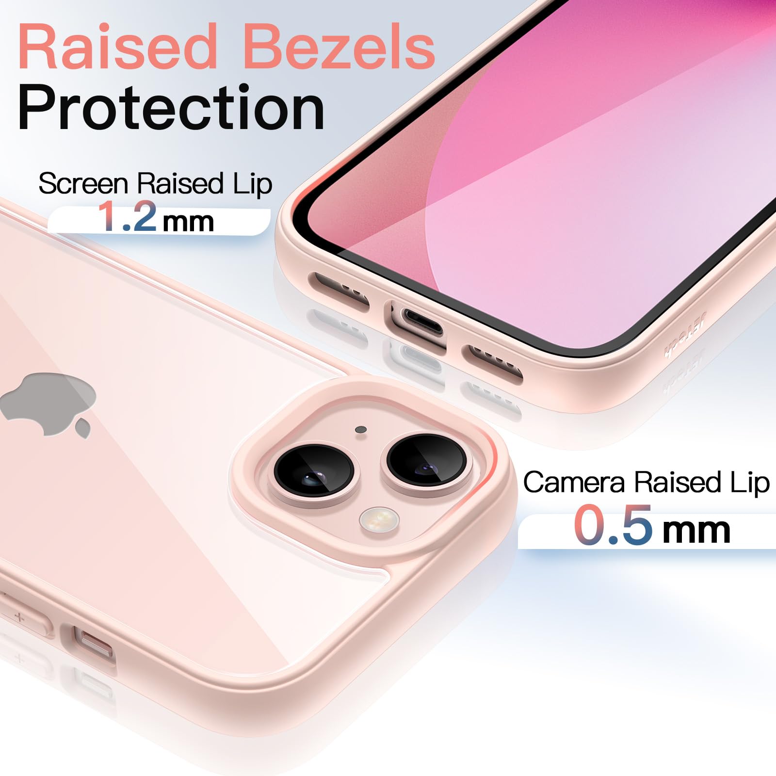 JETech Coque pour iPhone 13 6,1 Pouces, Étui Housse Antichoc