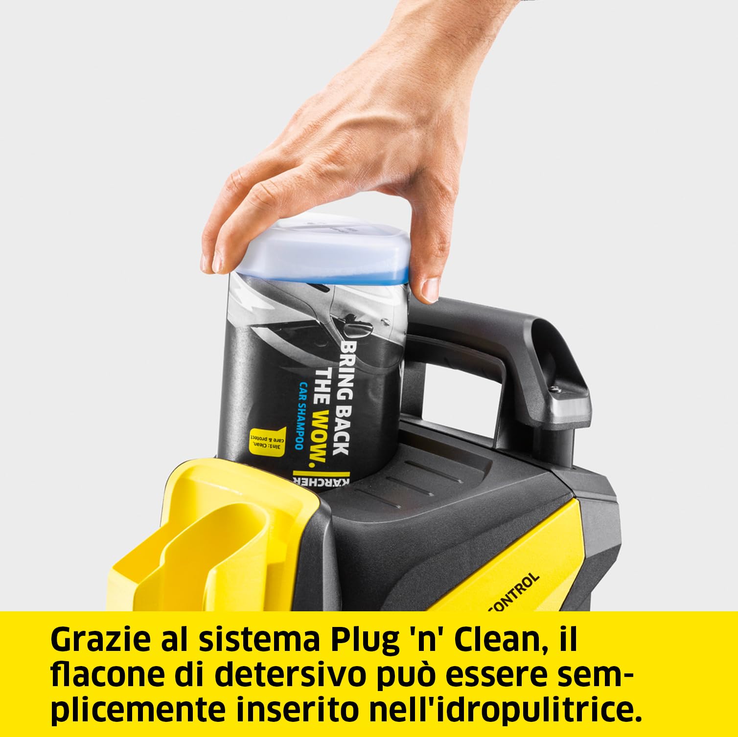 Kärcher Idropulitrice K 4 Power Control, 130 bar, 420 l/h, 30 m²/h, Filtro acqua, Pistola LED, Ugello mangiasporco, Lancia Vario Power