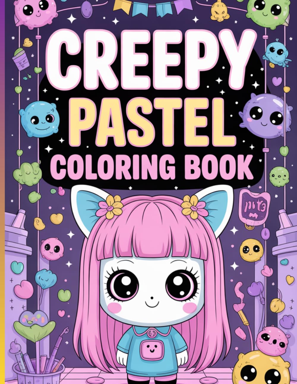 Creepy Kawaii Pastel Goth Coloring Book: Cute, Creepy, and Colorful Fun for Everyone!