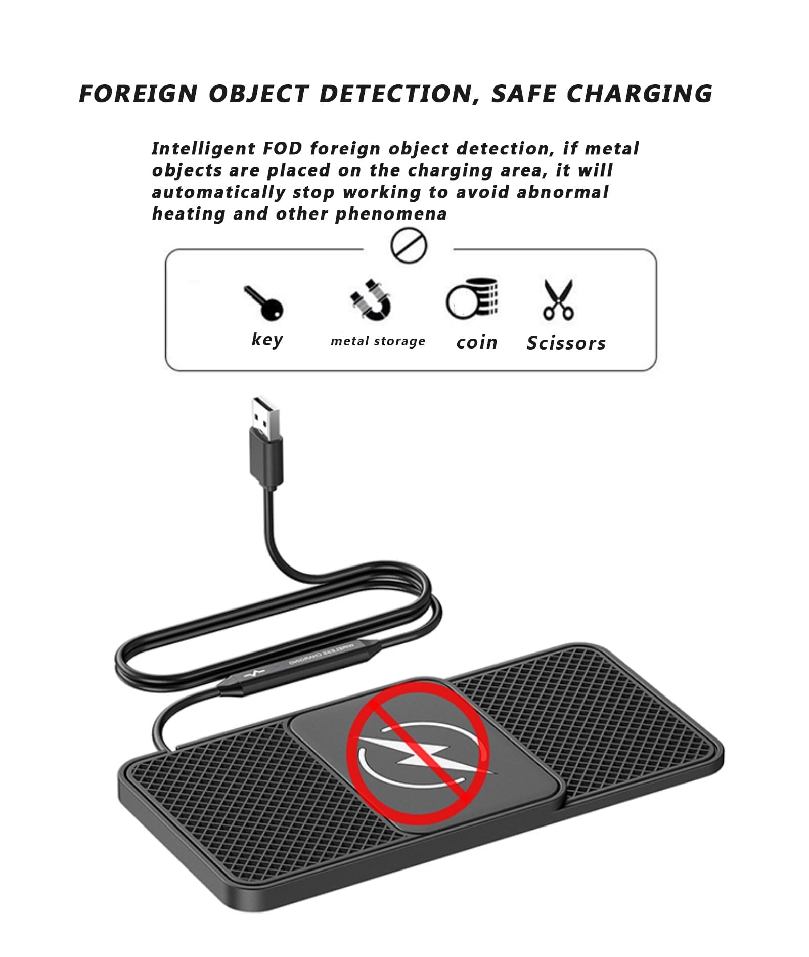 Cargador Inalámbrico Coche 20W Qi para Nissan Platina Primera Qashqai Quest Rogue Safari Sentra Serena Sunny, Alfombrilla Carga Rápida Inalámbrica Antideslizante Teléfono De Vehículo Type-C/USB