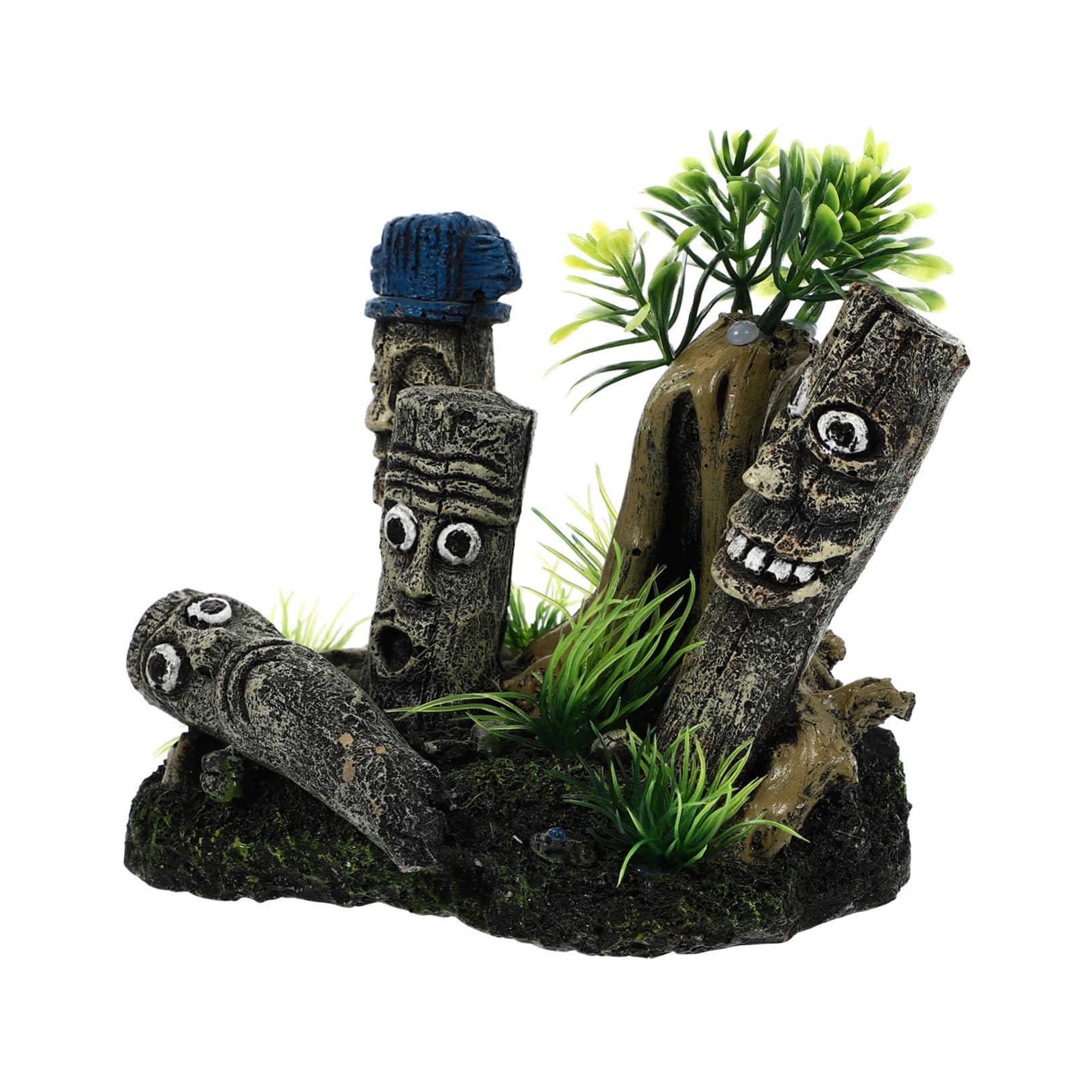 TOYANDONA 2 Piezas Pecera Paisajismo Decoración Cueva De Escondite del Acuario Decoración De Cuevas Artificiales Suministros Decorativos para Acuarios Pecera Falsa Resina