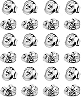 Vista 12 de DELECOE Respaldos de Pendientes de Plata 925, 24 Piezas de Respaldos de Pendientes Hipoalergénicos para Tachuelas, Respaldos de Pendientes