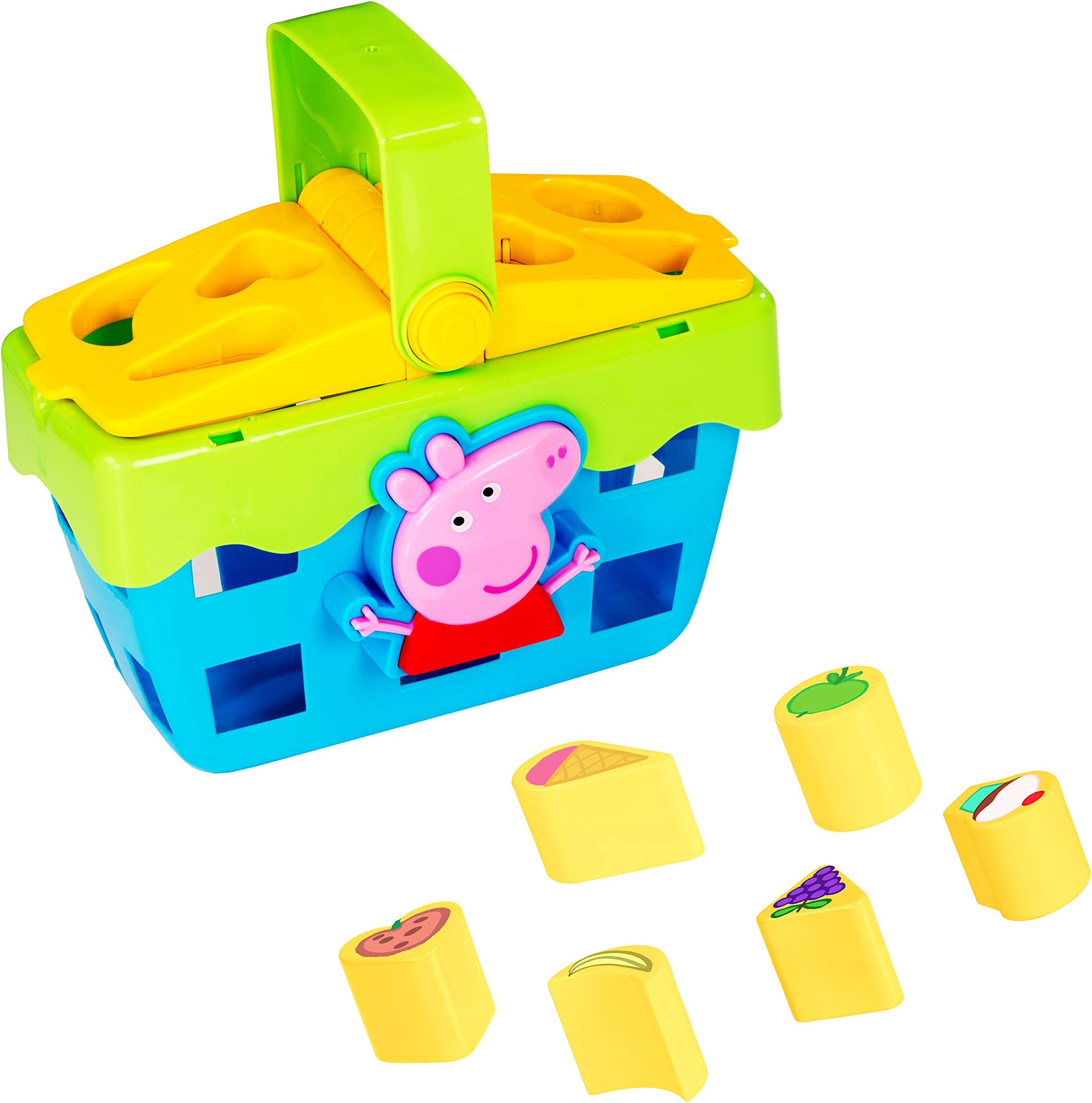 HTI Peppa Pig Shape Sorter Toy Picnic Set | Great Kids Toddler Interactive Learning Teaching Tools Toy Boys & Girls