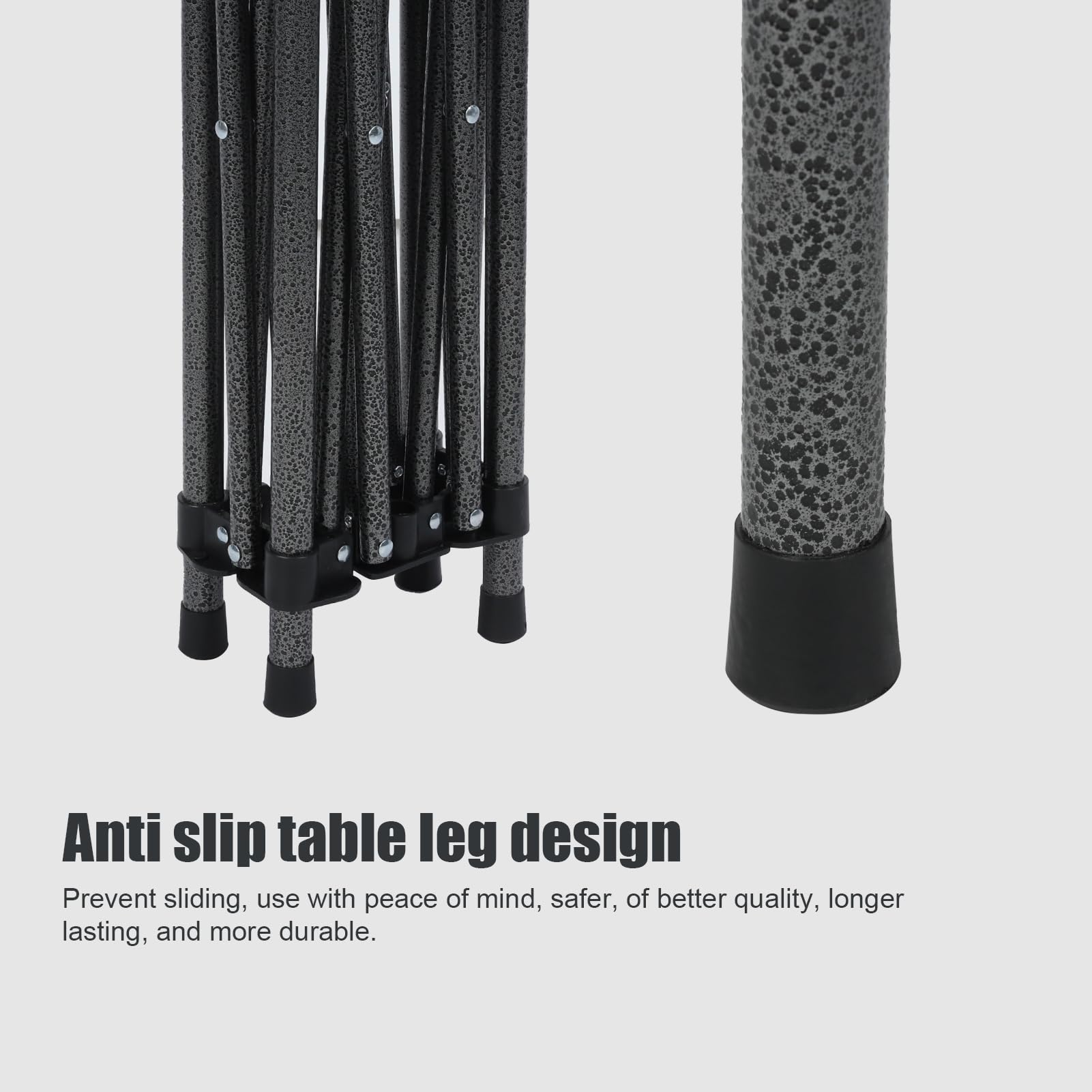 Ensemble de table camping pliable avec 4 chaises et sac transport, ensemble pliantes pour une utilisation en extérieur intérieur, tables pique-nique légères le camping, la plage, les Noir 95CM