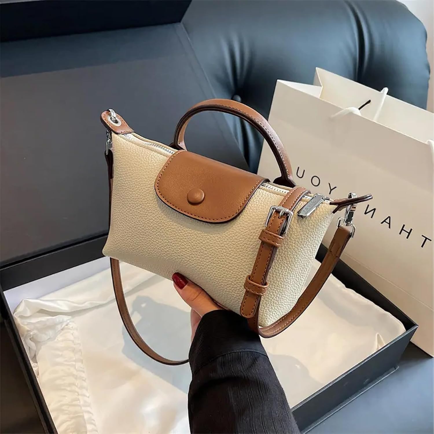 Fashion Women's Crossbody Bags, Small Crossbody Bags for Women, Trendy Large Capacity Ladies Crossbody Bag, Can Be Worn in Many Places,Get 2 Lint Rollers for free - Image 5