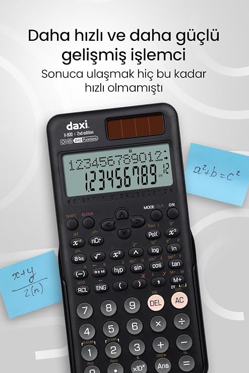 Daxi X-800 NEW GENERATION 240 FUNCTIONAL SCIENTIFIC CALCULATOR (Black)