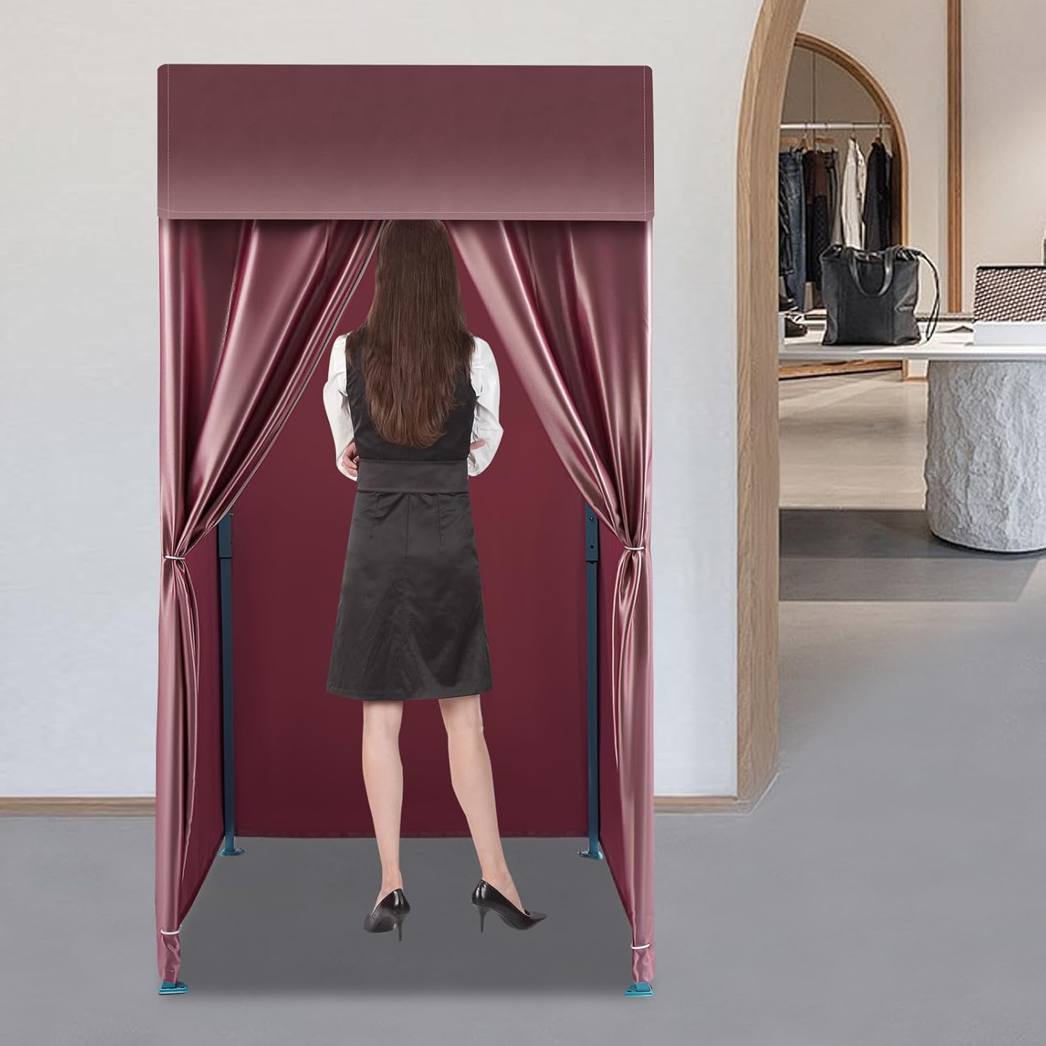 Foldable Changing Room, Portable Clothing Store Fitting Room, Dressing Room Fitting Room