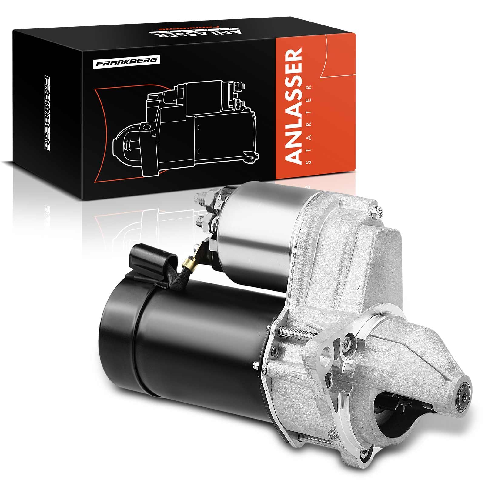 Frankberg Anlasser Starter Anlasser Auto Benzin 1,1 KW/12 V/10 Zähnezahl Kompatibel mit Corsa C X01 Astra G CC T98 Agila (A) H00 Astra G Caravan T98 Replace# 111123
