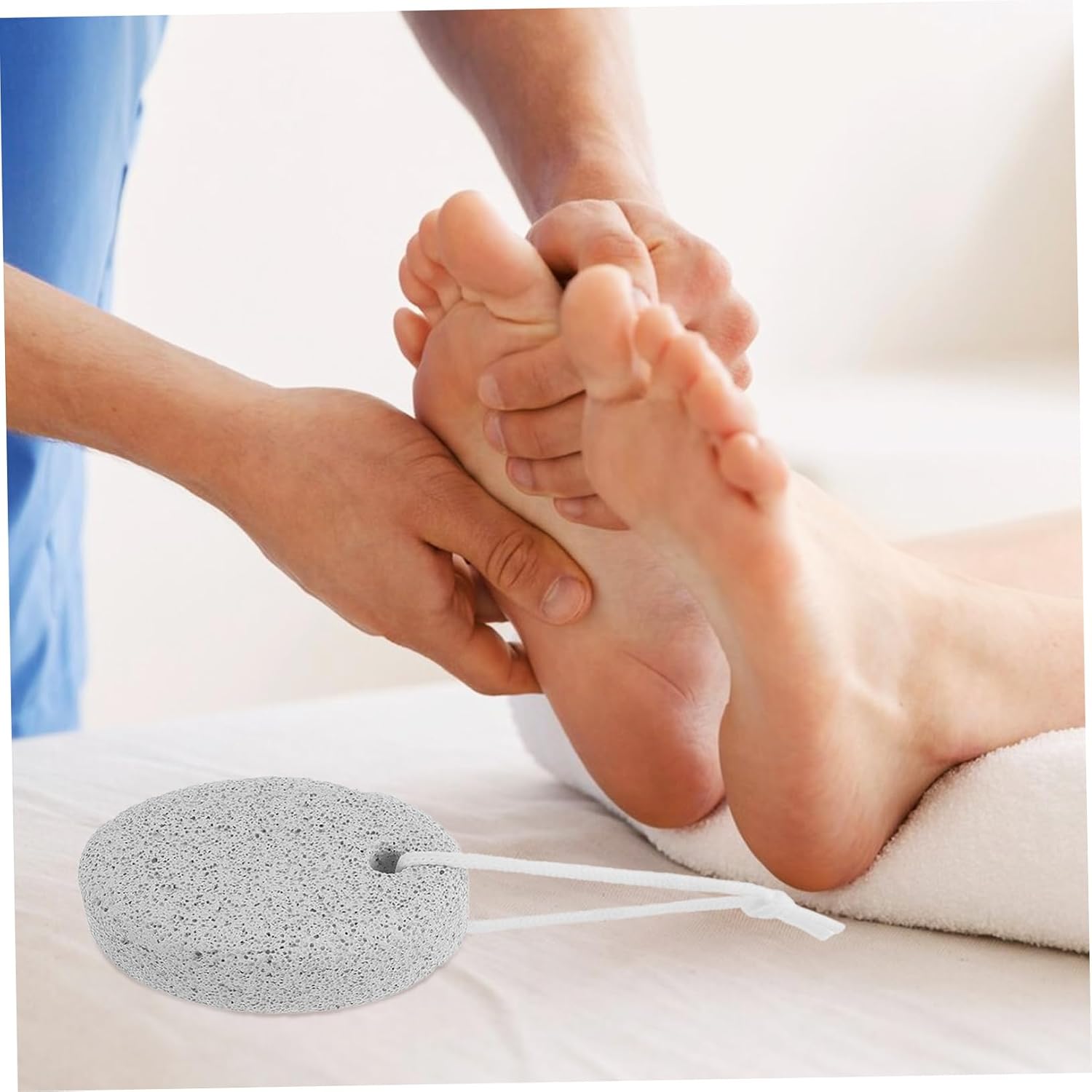 8pcs Oval Pumice Stones for Foot Care Foot Grinding and Dead Skin Removal Tool for Pedicure and Treatment Portable Rubbing Tool for Smooth
