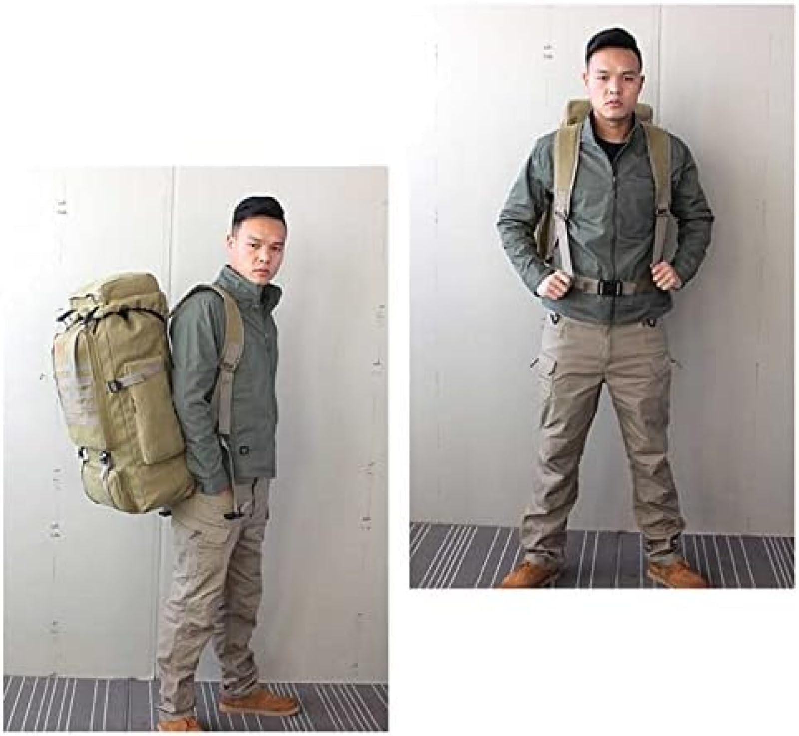 Plecak Zewnętrzny 50 L Duży Plecak Armia Survival Taktyka Wojskowa - Wodoodporny, Piesze Wycieczki Kemping Kolarstwo Podróże Na Zewnątrz Dla Mężczyźni Kobiety Kemping/Wędkarstwo/Piesze Wyciecz