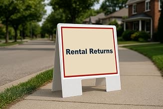Rental Returns Patriotic Folding Coroplast A-Frame with Double-Sided 23in x23in