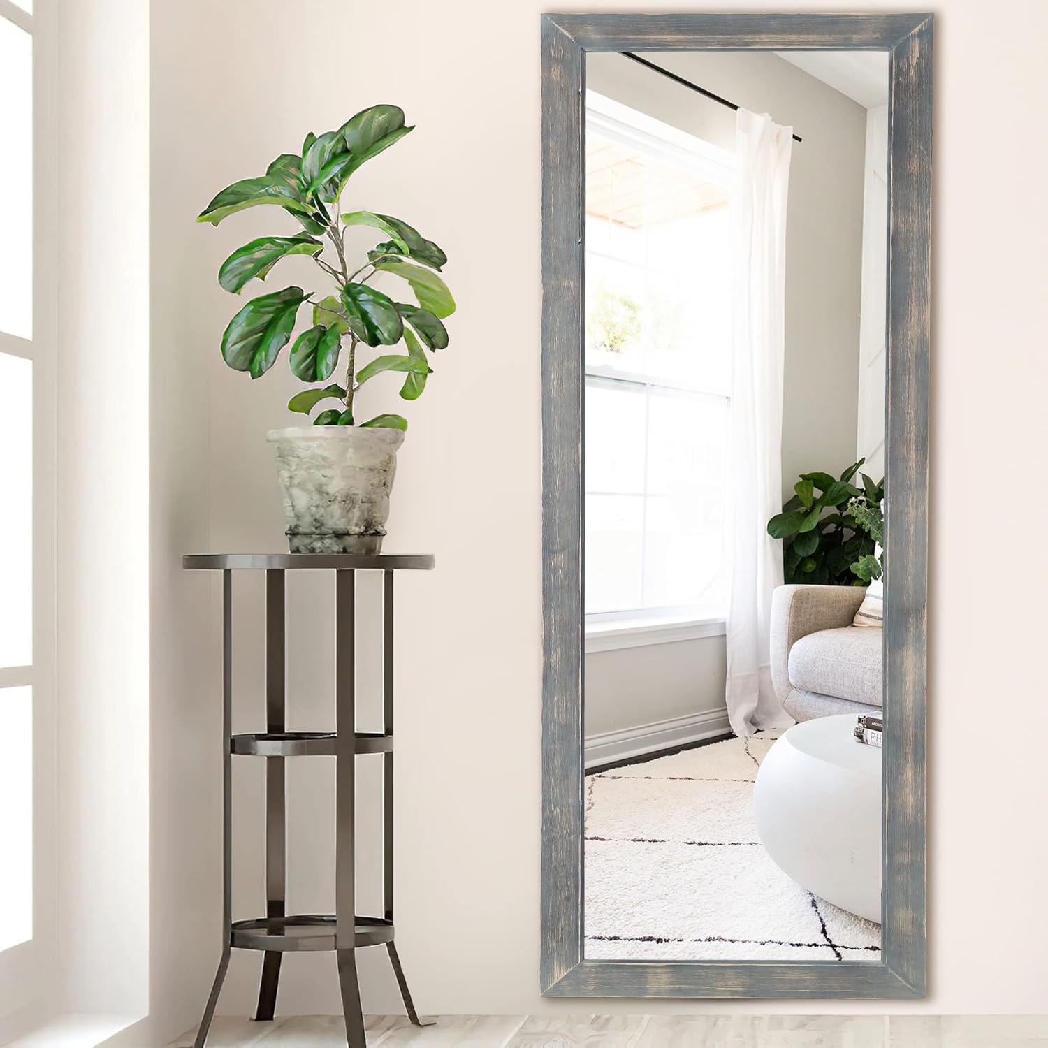 GlasFlength Traditional Full Length Floor Mirror 65"x22