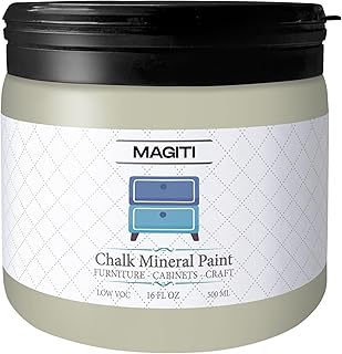 MAGITI Chalk Mineral Paint - Chalk Paint for Furniture, Kitchen, Home Decor, All In One - Craft Projects (SOFT GREEN, 16)