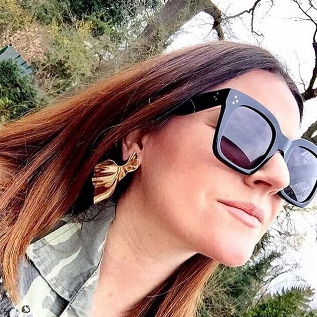 Vintage Women Oversized Sunglasses Designer Luxury Square Sun Glasses UV400 Protection Flat Lens - Image 2