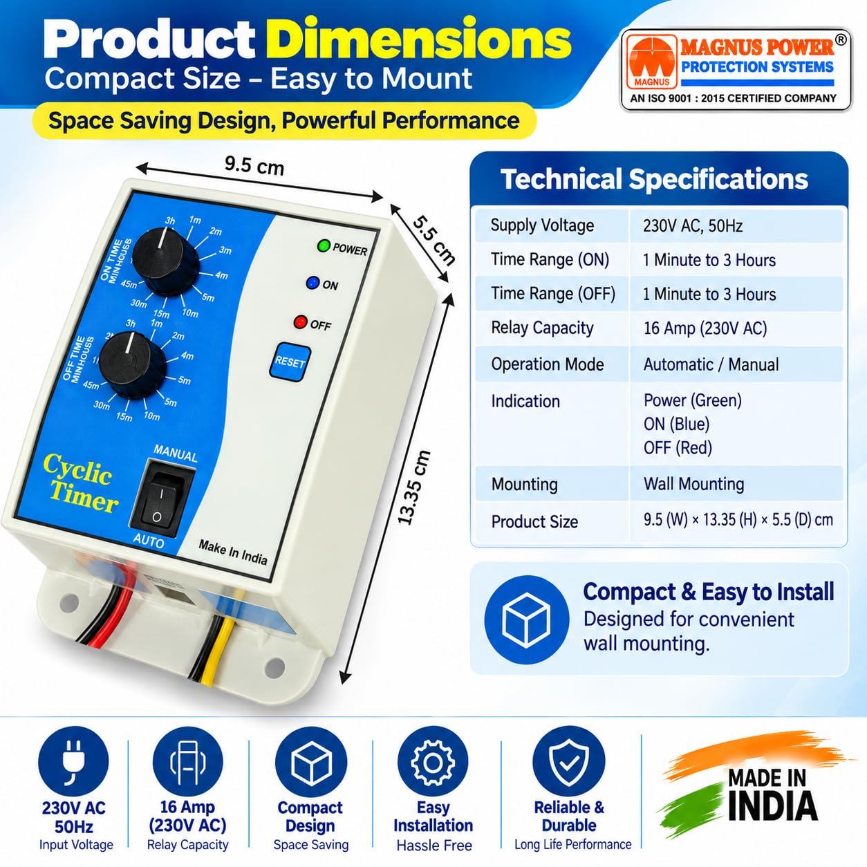Magnus M-1121 Timer Switch - Automate Cycles & Irrigation -3