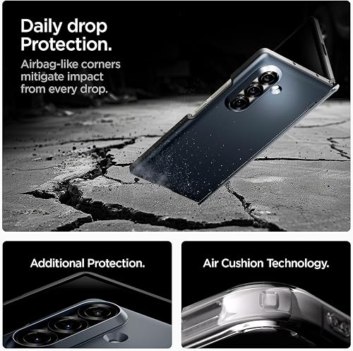 Spigen Slim Armor Pro MagFit Case for Samsung Galaxy Z Fold 7, Compatible with MagSafe Accessories - Metal Slate - 5