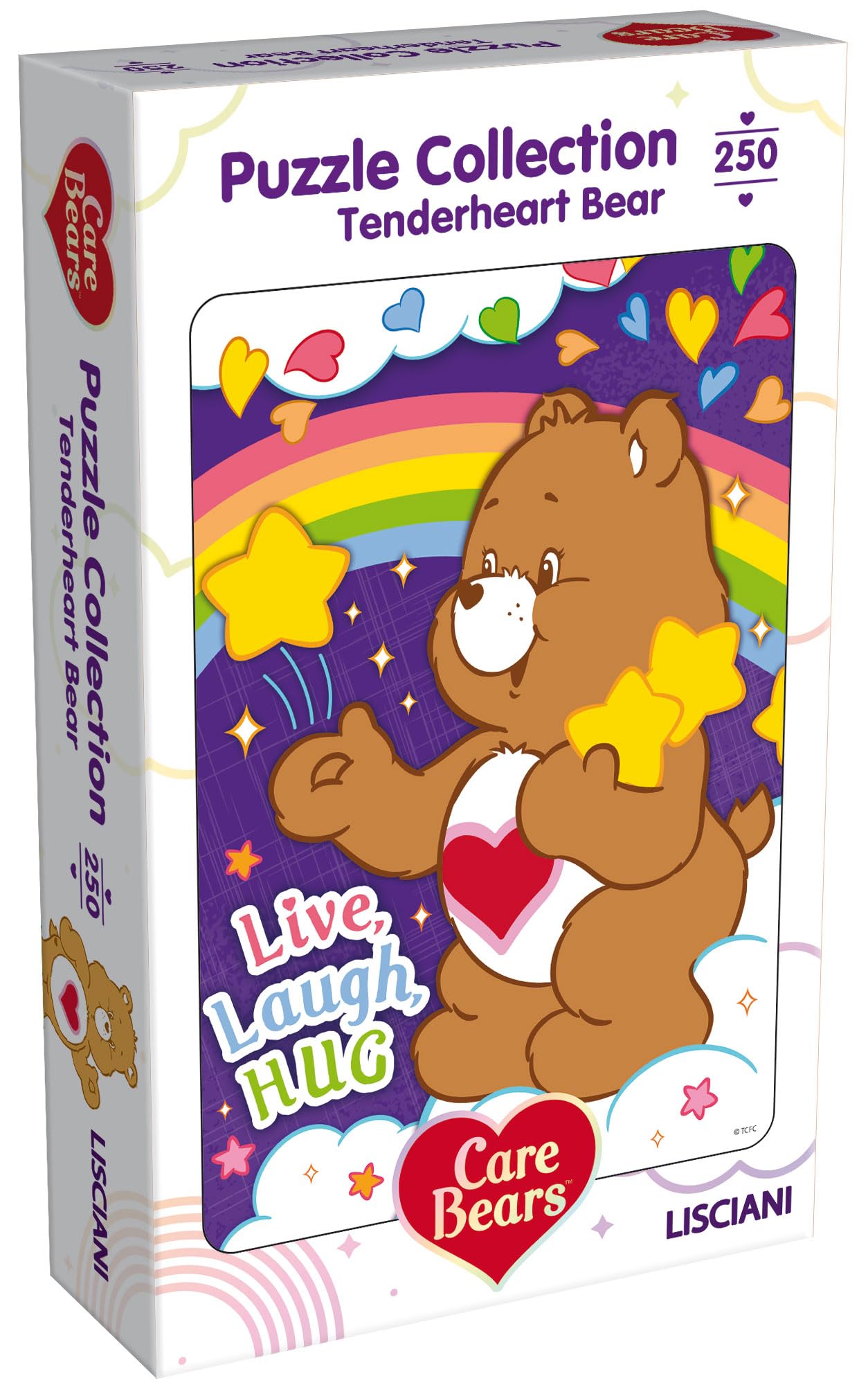 Lisciani - Care Bears - Tenderheart Bear Puzzle - 250 Pieces - Puzzle for Adults & Children 7+ - Size 50 x 35 cm - Creative Activity and Observation - Care Bears Fans