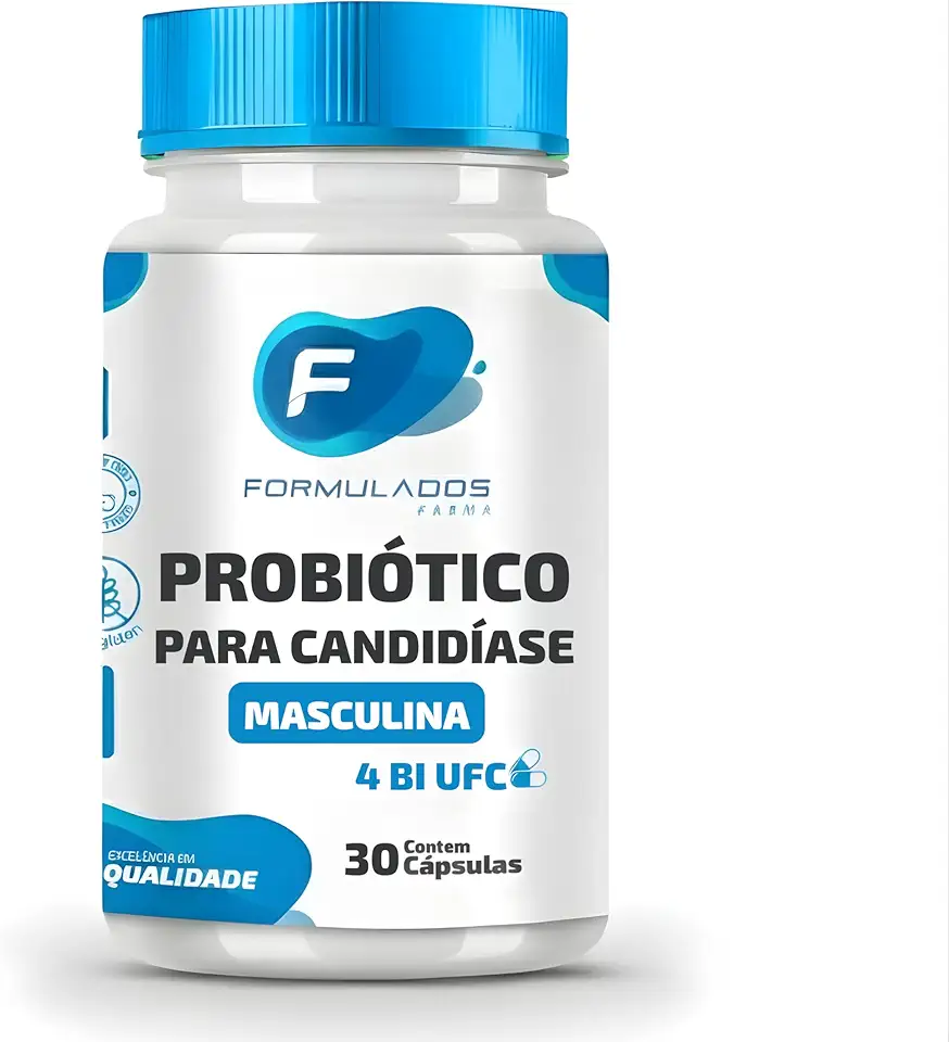 Probiótico Para Candidíase Masculina 4 Bilhões UFC 30 Cápsulas