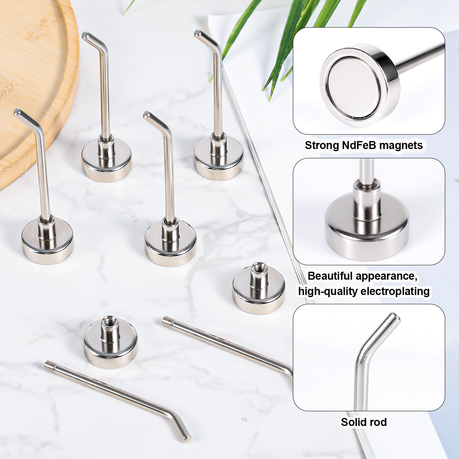 Gosknor 6pcs Large Magnetic Hooks - Image 4