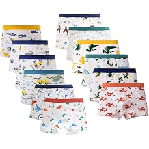 12 Pack Boys Underwear, Boxer Shorts, Boys Cotton Knickers