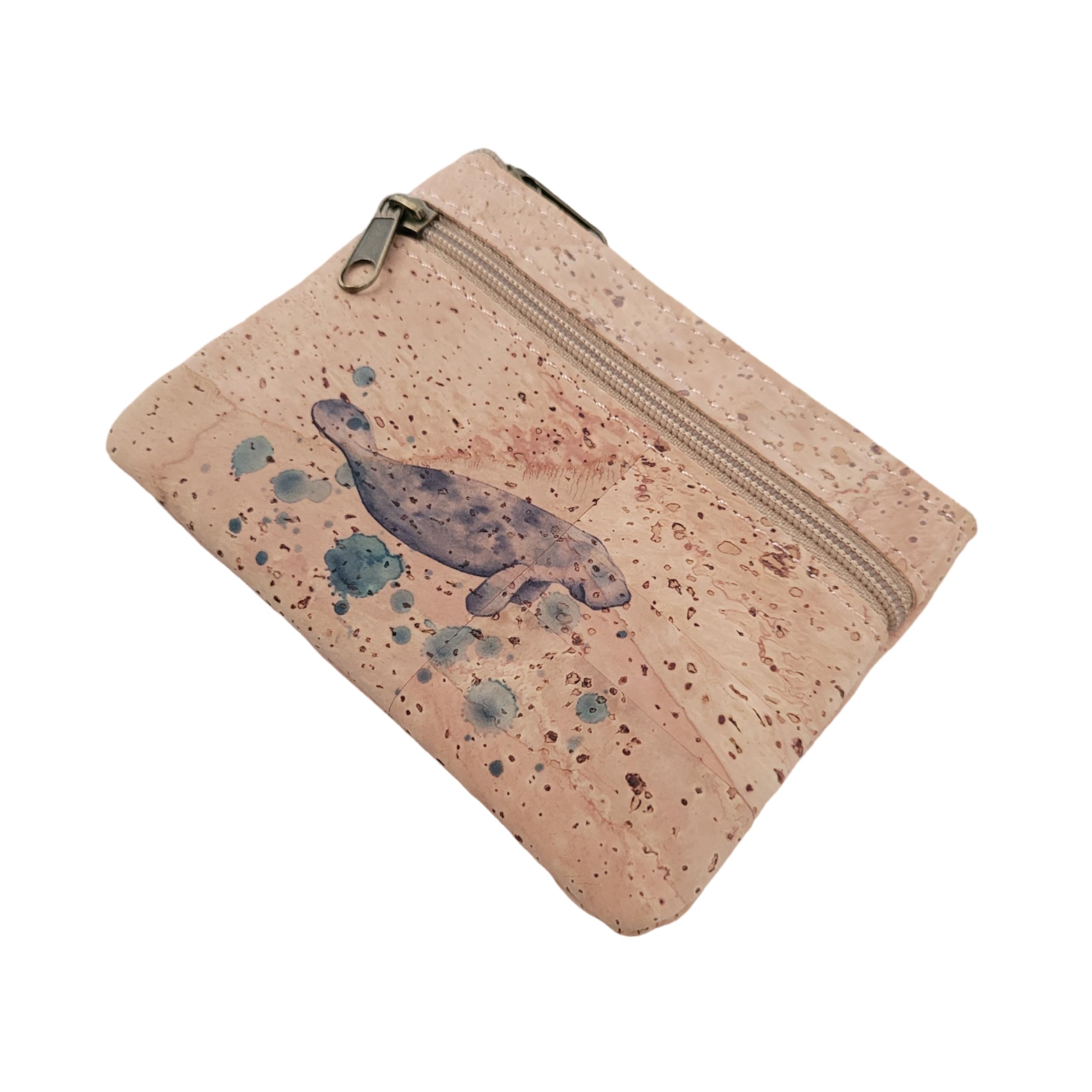 Cork mini wallet pouch coin purse vegan wallet Eco Friendly Sustainable gift Lightweight Durable Waterproof