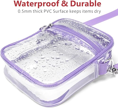 Miniatura 8 de PACKISM Bolsa transparente aprobada para estadios Monederos transparentes para mujeres, bolsa cruzada de estadio para conciertos y eventos