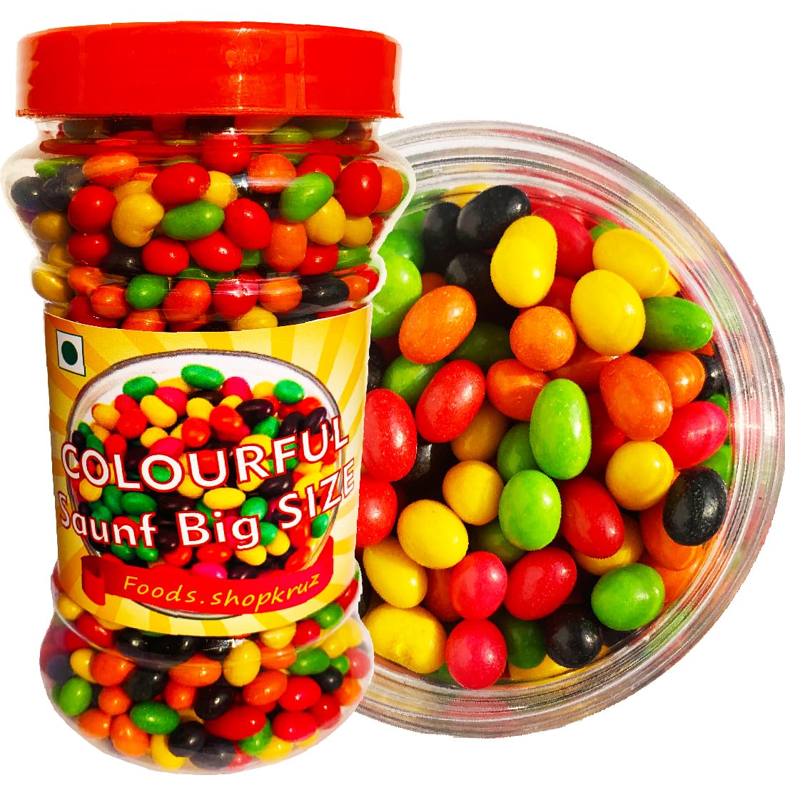 Foods.shopkruz Sugar Coated Fennel Seeds 460 grams mint beans/Fennel Candy/Sugar Coated Saunf big size (B0CD46ZR8Q) Amazon Price History, Amazon Price Tracker