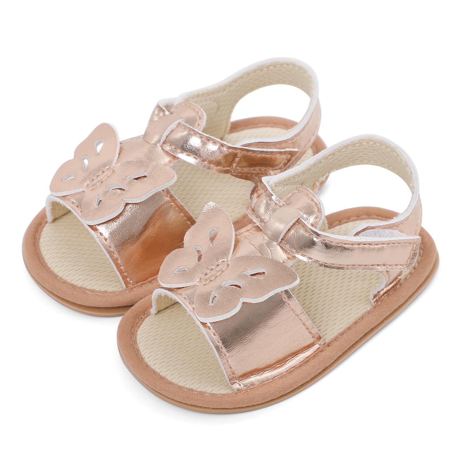 LACOFIA Baby Girls Sandals Infant Summer Shoes Anti-Slip First Walking Shoes — view 8