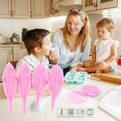 Vista 5 de Zixiang Molde de veteado de silicona para pasta de goma, molde de pasta de goma, molde de flor de peonía, molde de lirio de orquídea para decoración