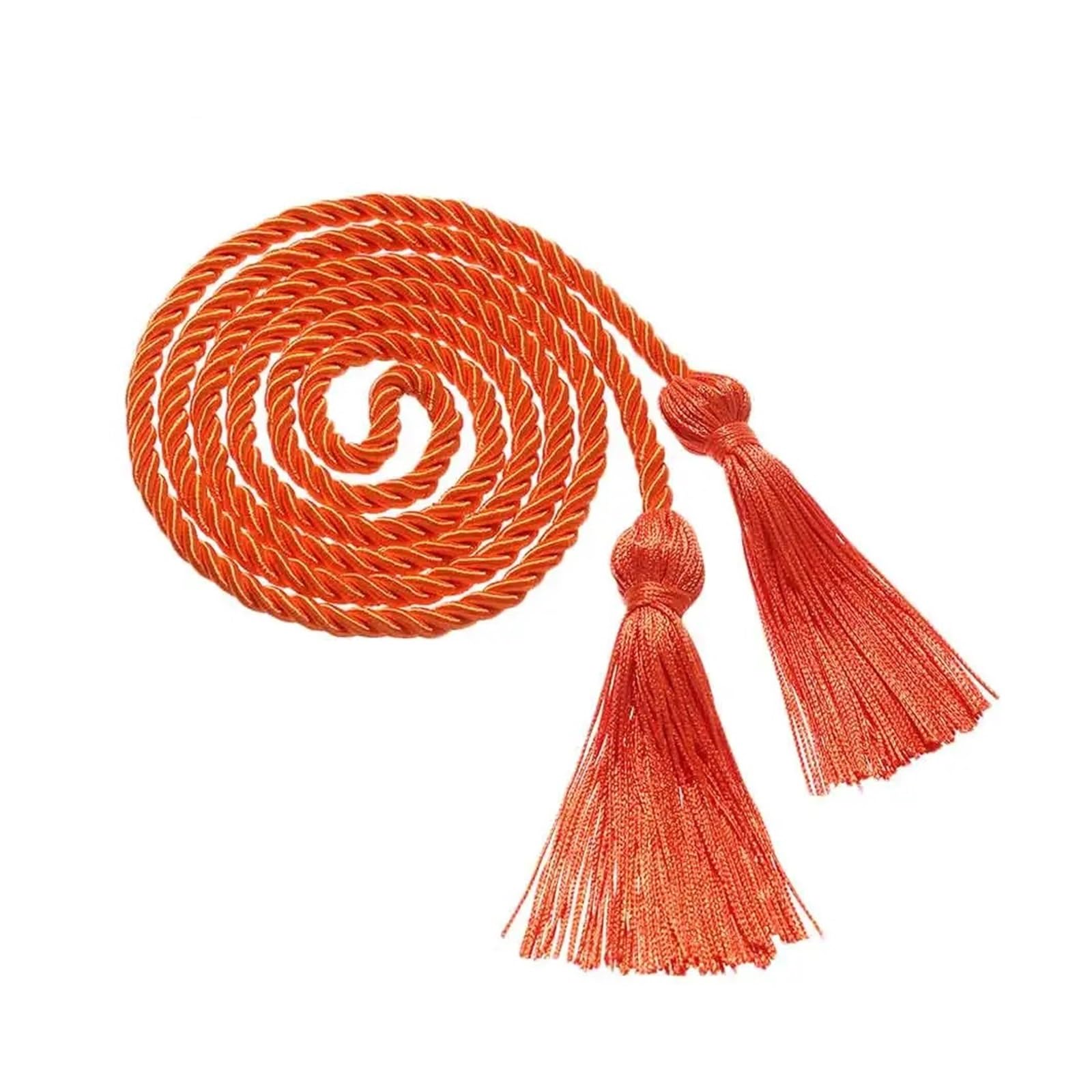 Tassel Graduation 10Pcs Graduation Honor Cords Craft Braided Tassels Drawstring Rope Yarn Cord For Students Bachelor Gown for Graduate Ceremonies and Memorials(Orange)