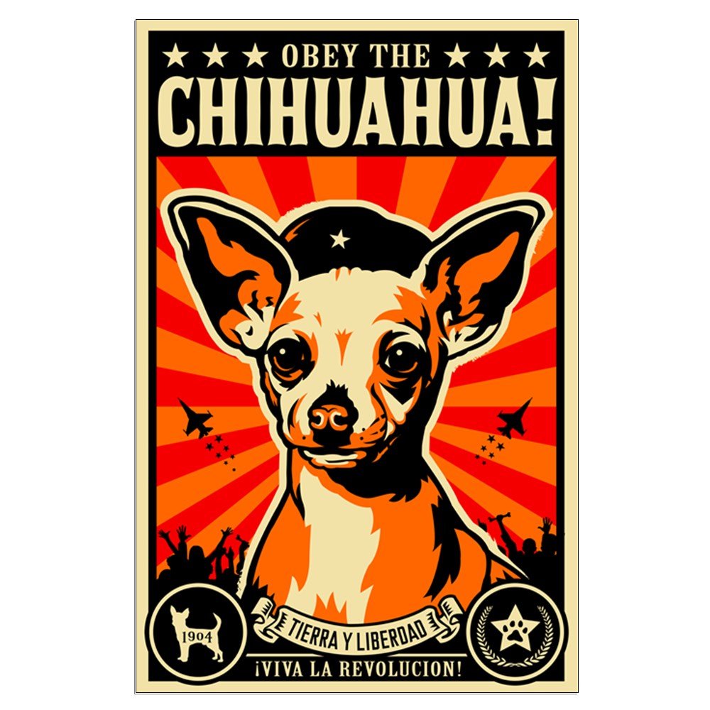Amazon.com: CafePress Obey The Chihuahua Revolution 23