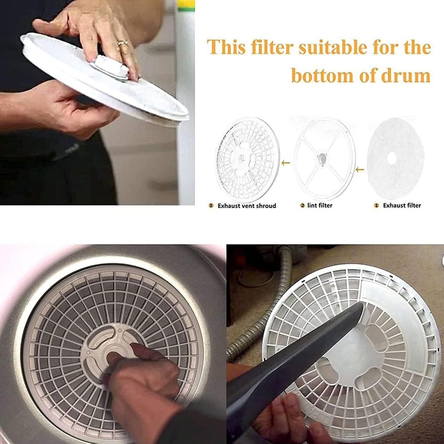 20/25/30/40Pcs Cloth Dryer Exhaust Filters Dryer Lint Filter For Panda Exhaust Filters