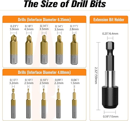 Vista 36 de Nuovoware Juego de extractor de tornillos dañados, 33 piezas mejoradas, kit extractor de tornillos pelados fácil de quitar, juego de removedor