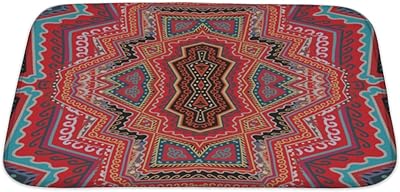 Amazon Com Popular Bath Bath Rug Vlegant Rosa Collection Burgundy Gold Home Kitchen