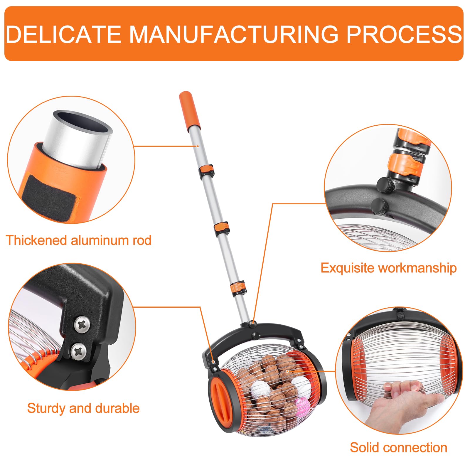 Raasse Noix Avec Anche TéLescopique, Cueille Poe, Utilisé Pour