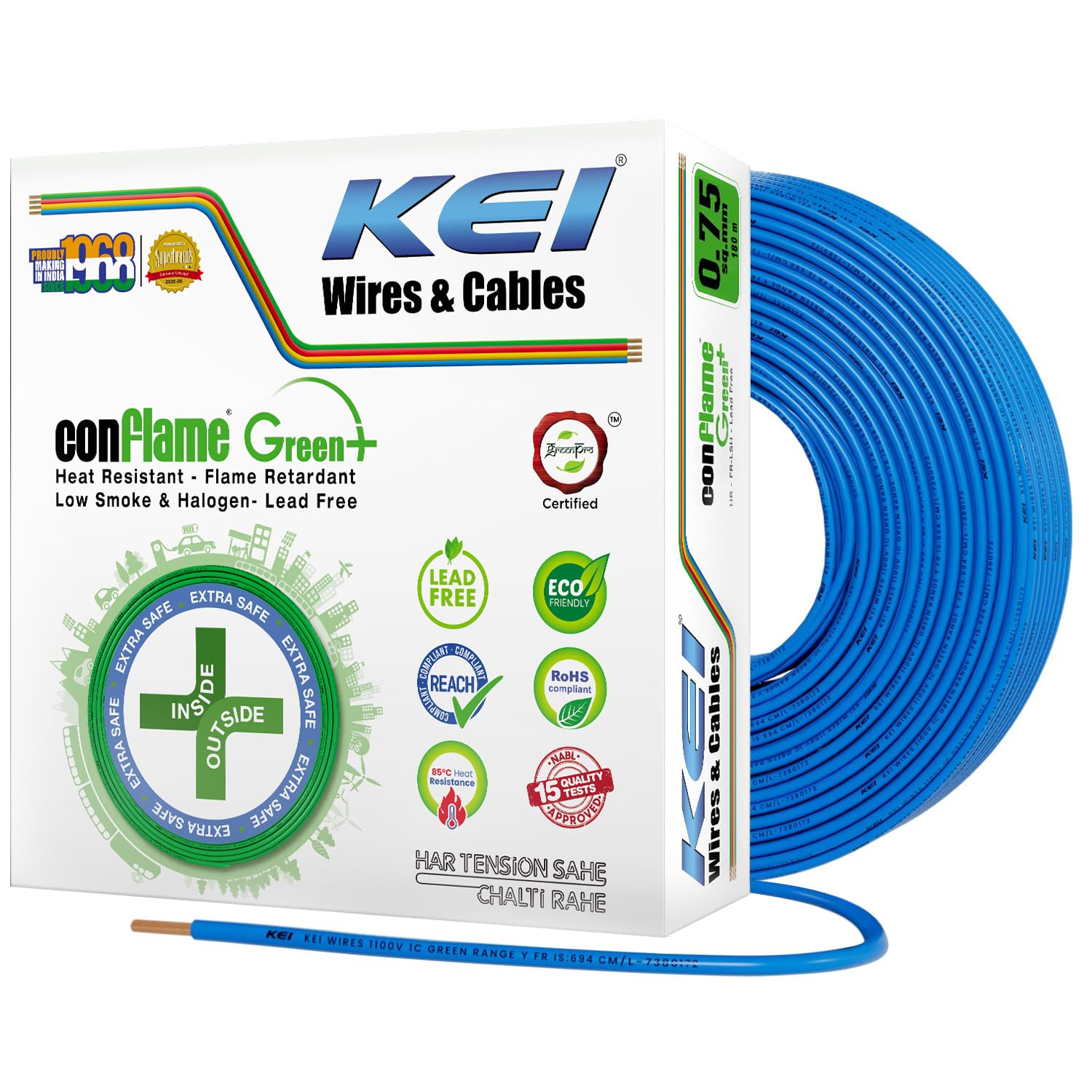 KEI Conflame Green Plus Wire - 90m Red -27 KEI Conflame Green Plus Wire - 90m Red -27
