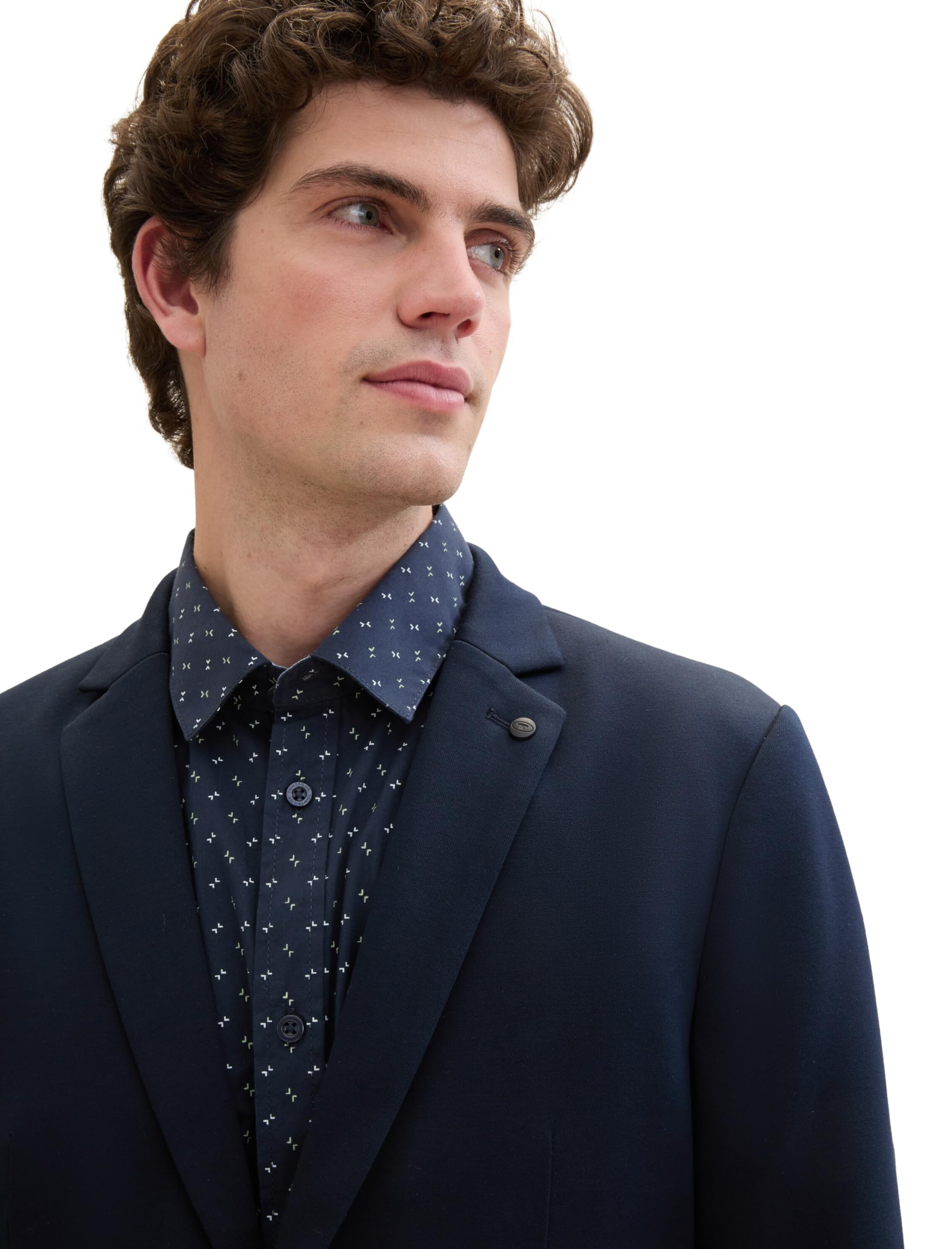 TOM TAILOR Jersey Piqué marynarka ze stretchem Mężczyźni 1043635
