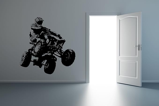 Amazon.com: Wall Mural Vinyl Sticker Decal ATV Quad Dirt Stunt Racing ...
